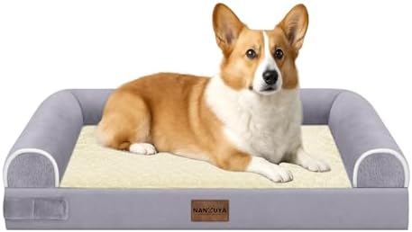 NANUYA Orthopedic Dog Bed for Medium Dogs, 30 x 20 Inch by Nanuya