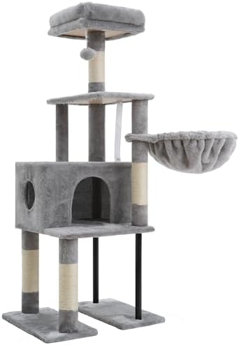 Heybly Cat Tree with Toy, 49.2 inch Cat Tower - Image 3