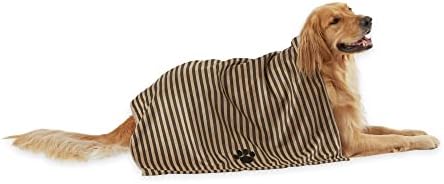 Bone Dry Pet Grooming Towel Collection Absorbent Microfiber X-Large, Striped by BoneDry
