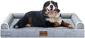 NANUYA Orthopedic Dog Bed for Jumbo Dogs, 53 x 42 Inch, Light Grey by Nanuya