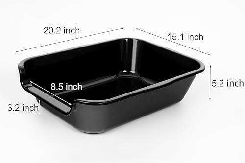 Extra Large Low Entry ABS Cat Litter Box, 1 Pack - Image 3