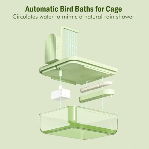 Automatic Bird Bath for Cage, Parakeet Bath - Image 4