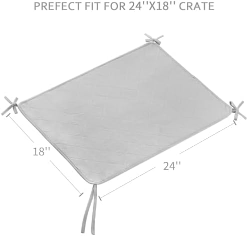 Waterproof Dog Crate Mat with Rope 2 Pack - Image 5