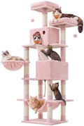 Feandrea Cat Tree, 81.1-Inch Large Cat Tower, Jelly Pink by FeandreabySONGMICSHOME