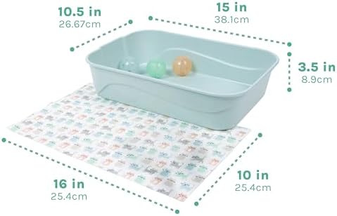 Kitty City Kitten Low Sides Litter Box & Mat Starter Set - Image 3