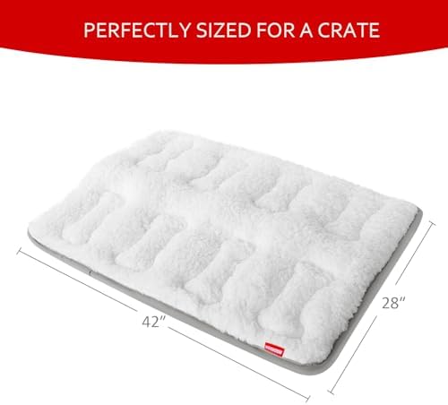 Dog Bed Crate Mat, Soft Plush Dog Bed Pad - Image 4