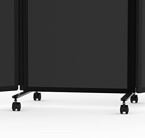 Stand Up Desk Store ReFocus Three-Panel Trifold Acoustic Fabric Room Divider - Image 4