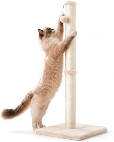 Dimaka 34" Height Tall Cat Scratching Post, Claw Scratcher by DIMAKA