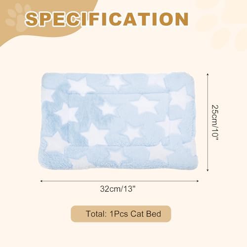 Dog Cat Bed Mat, Soft Coral Fleece Pet Cushion Pad - Image 2