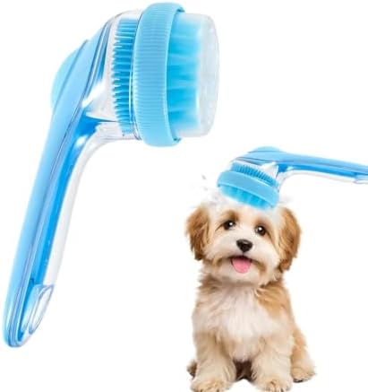 Dog Bath Brush, 3 in 1 Pet Grooming Bath Massage Brush by SYEIIYU