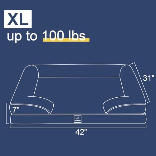 XL Orthopedic Dog Bed Large, Big Dog Bed, Dog Sofa Bed, Pet Beds - Image 6