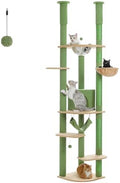 PEQULTI Floor to Ceiling Cat Tree, 92.9-101.6in Adjustable Cat Tower by PEQULTI