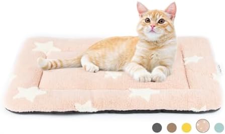 Mora Pets Cat Beds for Indoor Cats Washable Cat Mat Bed Flat Dog Crate Pad by MoraPets