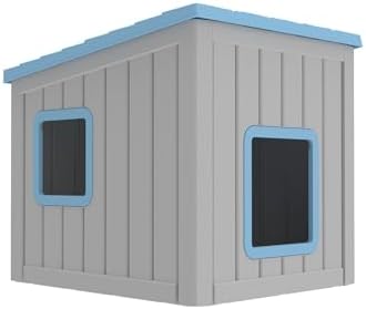 DRATO Outdoor Cat House Waterproof PP Material Feral Cat Shelter, Robust Sturdy by DRATOprovidesawarmandcozy
