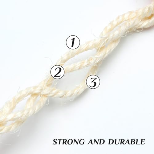 White Sisal Rope 1/6 Inch by 164-Feet - Image 3