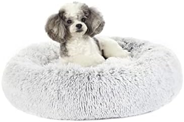 Bedfolks Calming Fluffy Donut Dog Bed by Bedfolks