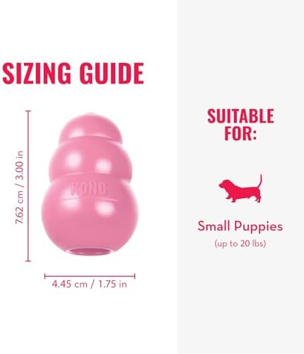 KONG Puppy, Natural Rubber Teething Chew Toy, - Image 4