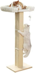 Cat Scratching Post with Large Window Perch, 47-Inch Tall Sisal Cat Tree by Caloreduce