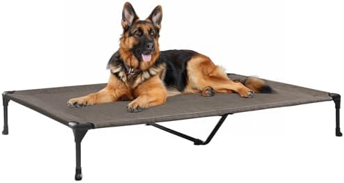 Veehoo Outdoor Elevated Dog Bed Large Sized Dogs, Cooling Raised Dog Cots by Veehoo