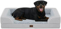 Orthopedic Dog Bed for Extra Large Dogs, Light Grey by CasaPaw