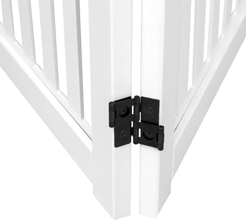 4 Panel Dog Gate White - Image 5