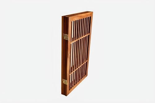 Urnporium Pet Dog Gate Freestanding, Strong Durable Folding Wooden Fence - Image 3