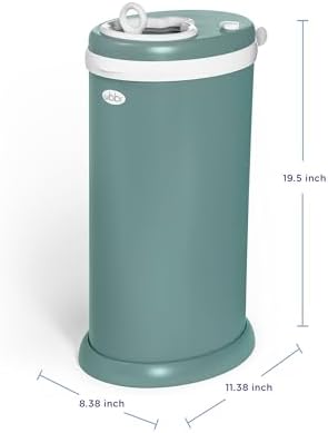 Ubbi Stainless Steel Diaper Pail, No Special Bags, Odor-Locking, Open Water - Image 3