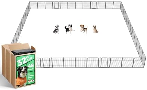 FXW Aster Dog Playpen Designed for Yard, 48 Panels by FXW