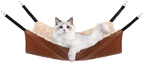 JOYELF Cat Hammock Bed, Large Reversible Cat Cage Hammock Hanging Soft Pet Bed by JOYELF