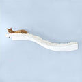 THE REFINED FELINE 60 Inch Lotus Branch Cat Shelf in White by TheRefinedFeline
