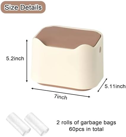 Cat Litter Trash Can Mini Countertop Trash - Image 2