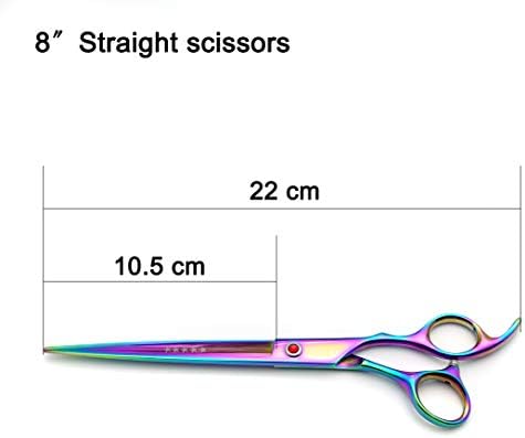KINGSTAR 8.0in. Professional Pet Grooming Scissors Set, Titatium Plated - Image 4