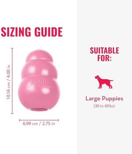 KONG Puppy, Natural Rubber Teething Chew Toy, - Image 5