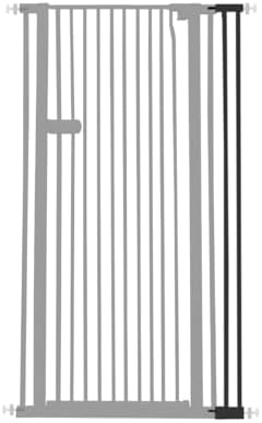 Lumizone Extra Tall Cat Gate Extension Kit 55.12" High 4.13" Wide Black by Lumizone