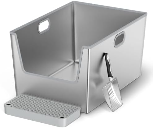40L XXXL Stainless Steel Litter Box by Unknown