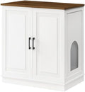 MAHANCRIS Large Cat Litter Box Enclosure, Tall Hidden Litter Box Furniture by MAHANCRIS