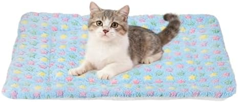 Dog Cat Bed Mat, Soft Coral Fleece Pet Cushion Pad by Unknown