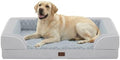Orthopedic Dog Bed for Extra Large Dogs, Light Grey by CasaPaw
