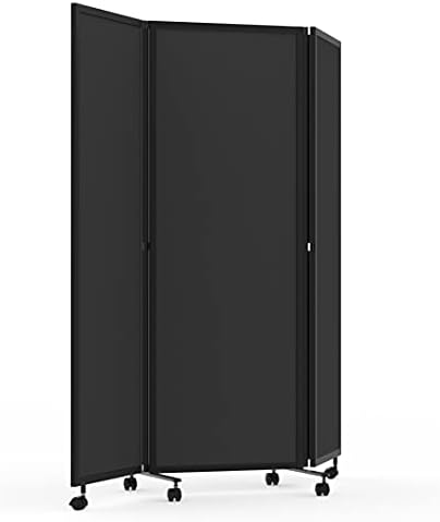 Stand Up Desk Store ReFocus Three-Panel Trifold Acoustic Fabric Room Divider - Image 2