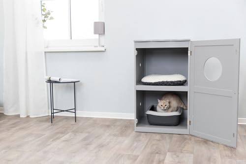 Trixie 2 Story Furniture Litter Box Enclosure, Hidden Litter Box - Image 2
