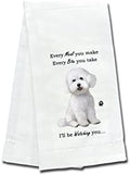 Bichon Frise Kitchen Towel by ESPETS