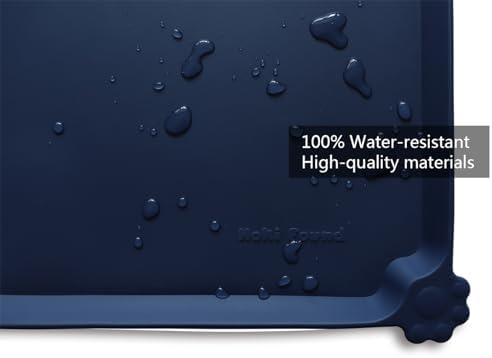 Hoki Found Large Waterproof Silicone Pet Food Mats Tray - Image 3