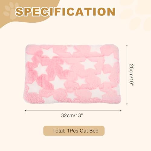 Dog Cat Bed Mat, Soft Coral Fleece Pet Cushion Pad - Image 2