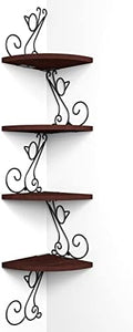 Alsonerbay 4-Tier Cat Shaped Corner Floating Shelf Wall Mount by Alsonerbay