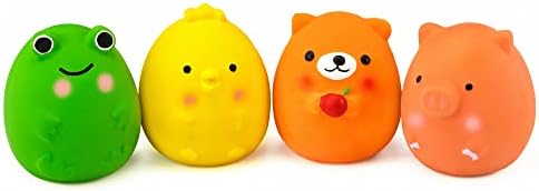 CHIWAVA 4PCS 2.4" Squeak Latex Puppy Toy Funny Animal Sets - Image 2