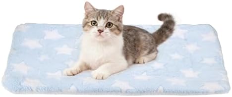 Dog Cat Bed Mat, Soft Coral Fleece Pet Cushion Pad by Unknown