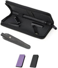 Haircutting Scissor Case with Zipper and A Leather Cover by LAKEOFFIRE