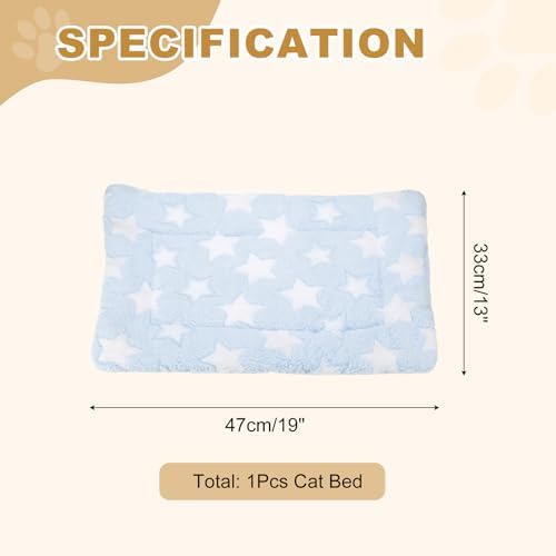 Dog Cat Bed Mat, Soft Coral Fleece Pet Cushion Pad - Image 2