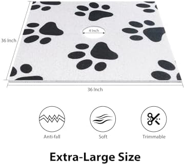 Extra Large Square Shower Mat, Yonala 36 x 36 Inch Stylish Non Slip Shower Mats - Image 2