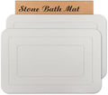 2 Pack Stone Bath Mat, Diatomaceous Earth Shower Mat, Non-Slip Super Absorbent by HUMIGAHOME